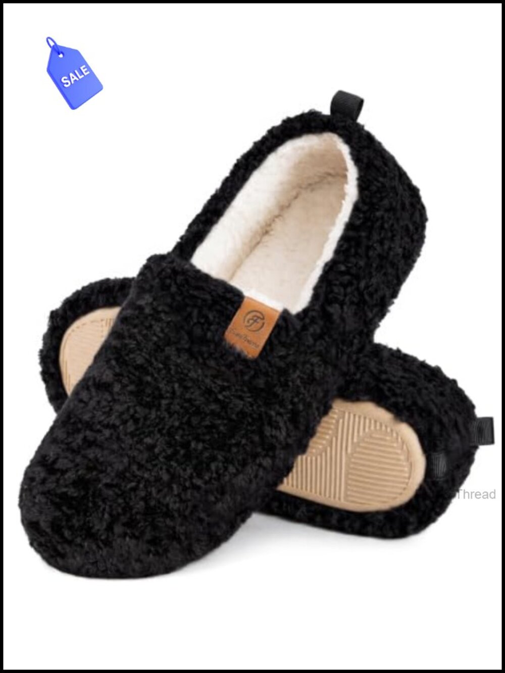 Faux Wool Slippers Memory Foam Non-Slip Indoor Outdoor House Shoes